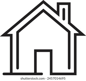 House flat icon vector clip art design object. Single high quality outline symbol of graduation for web design or mobile app.