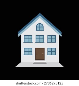 House flat icon vector clip art design object. Single high quality outline symbol of graduation for web design or mobile app.