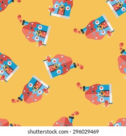  house flat icon,eps10 seamless pattern background