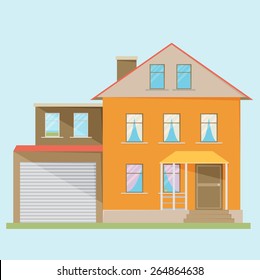 House. Flat style