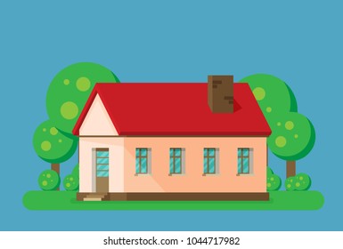 House. flat style vector illustration