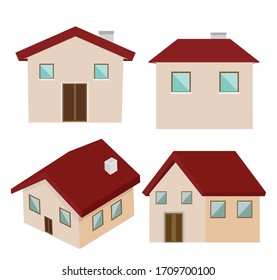 House flat style vector illustration