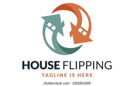 House flipping logo for real estate business