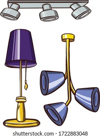 house floor lamp decorative isolated icon  illustration design 02