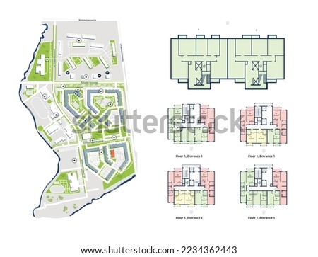 House Floor Plan. Apartment drawing. House architectural plan .Technical drawing background. Engineering design. Vector, illustration.