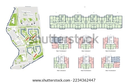 House Floor Plan. Apartment drawing. House architectural plan .Technical drawing background. Engineering design. Vector, illustration.