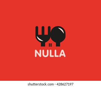 House Food Logo Concept Design. Home Cooking Vector Logotype. 