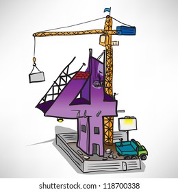House in the form of figures in 4