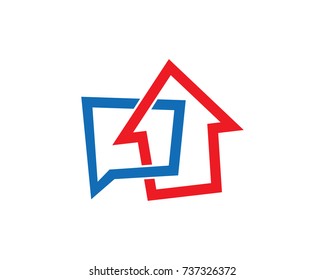 House Forum Logo Template Design Vector, Emblem, Design Concept, Creative Symbol, Icon