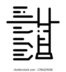 house foundation structure icon vector. house foundation structure sign. isolated contour symbol illustration