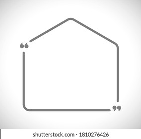 House Frame Quote Concept Icon