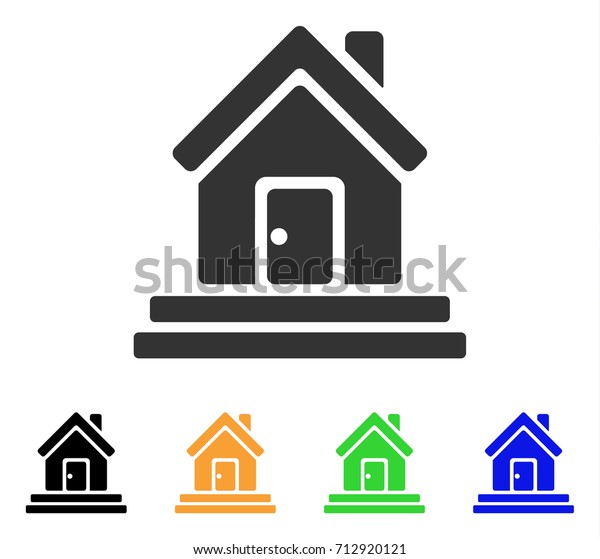 House Front Door Icon Vector Illustration Stock Vector Royalty