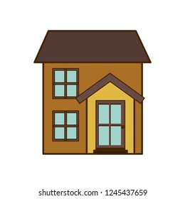 house with front view isolated icon