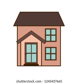 house with front view isolated icon