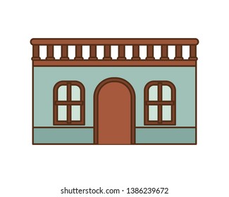 house with front view isolated icon