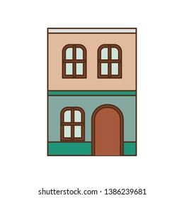 house with front view isolated icon
