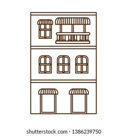 house with front view isolated icon
