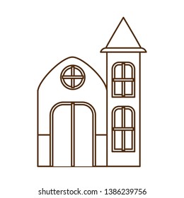 house with front view isolated icon