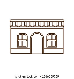 house with front view isolated icon