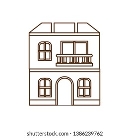 house with front view isolated icon