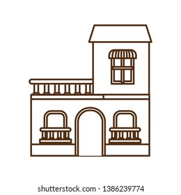 house with front view isolated icon