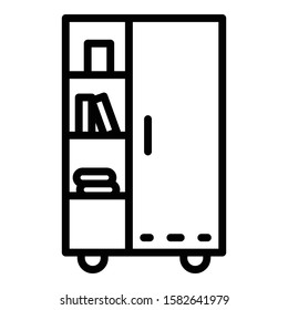 House furniture icon. Outline house furniture vector icon for web design isolated on white background