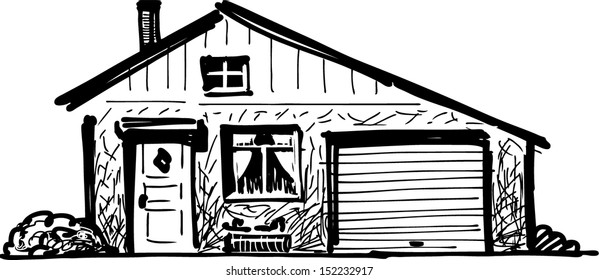 house with garage
