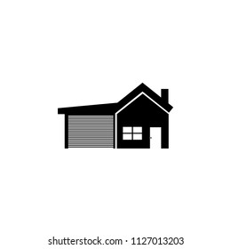 house with garage icon. Element of building icon for mobile concept and web apps. Detailed house with garage icon can be used for web and mobile. Premium icon on white background