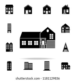 house with garage  icon. house icons universal set for web and mobile on white background