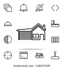 house with garage icon. web icons universal set for web and mobile