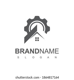 House, Garage Logo Design Template