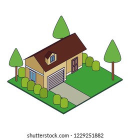 House with garden