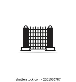 house gate icon illustration on white background