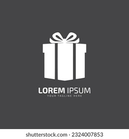Vector de diseño de plantillas de logotipo de regalo de casa, Emblem, Concepto de diseño, símbolo creativo, icono