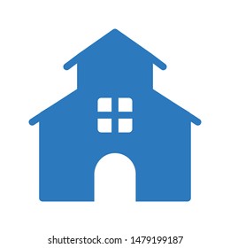 house glyph colour vector icon