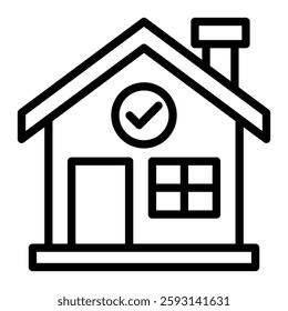 House Glyph Icon Design For Personal nad Commercial Use