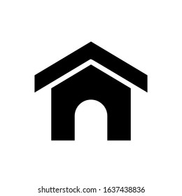 house glyph vector icon - ui icon vector