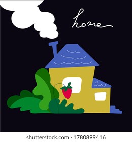 House for the gnome. Vector illustration.