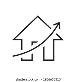 House graph icon design. vector illustration