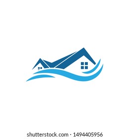 House graphic design template vector isolated illustration