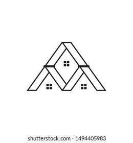 House graphic design template vector isolated illustration