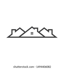 House graphic design template vector isolated illustration