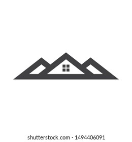 House graphic design template vector isolated illustration