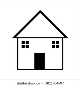 House graphic design template vector isolated illustration. home icon vector on white background