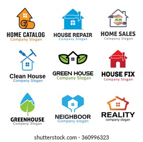 House Green Deal Tools Design Illustration 