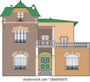House at the green door