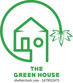 House Green Logo Vector Design