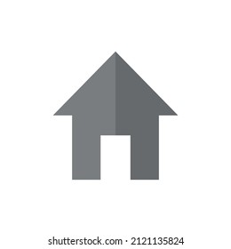 House grey flat vector icon