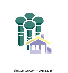 House Group Logo Icon Design