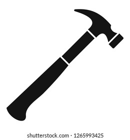 House hammer icon. Simple illustration of house hammer vector icon for web design isolated on white background